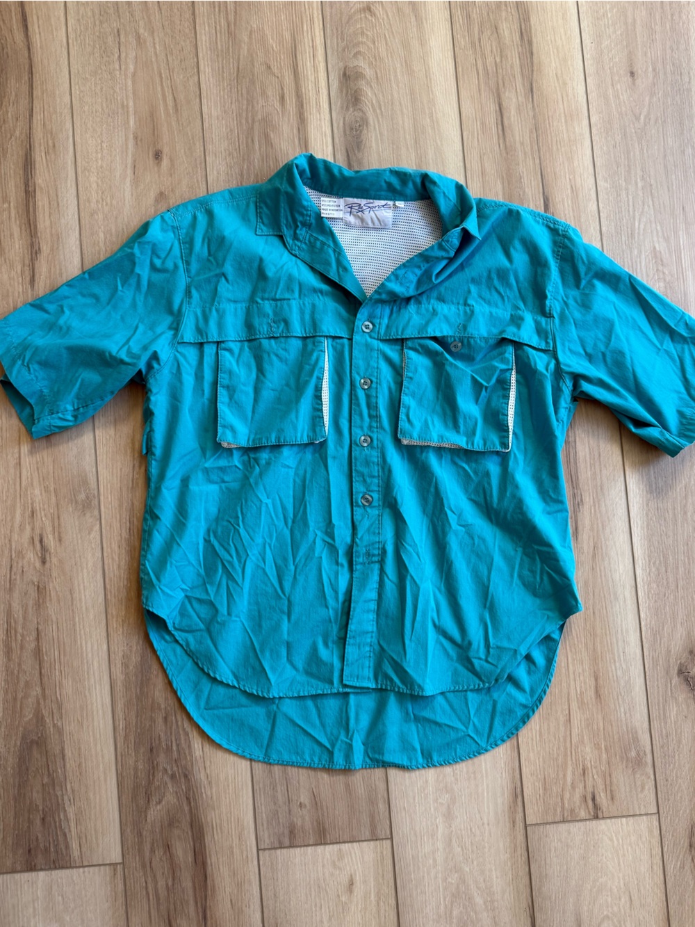 Vintage Rae Sport short sleeve fishing shirt